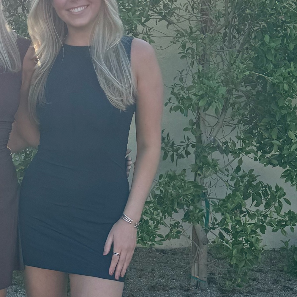Zara Black Sheath Mini Dress for Weddings